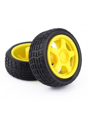 ROUE 66MM POUR MOTEUR 3-6V DC