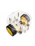 CHASSIS TORTUE 2 ETAGES 2WD + 2 ROUES LIBRE