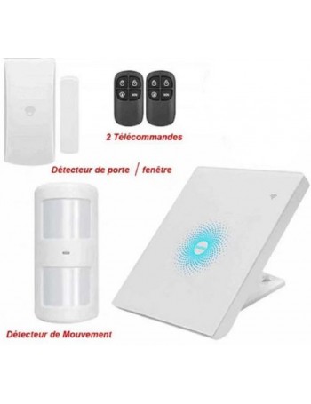 KIT SYS D'alarme WIFI AW1 1INF+1CONT+2T CHUANGO