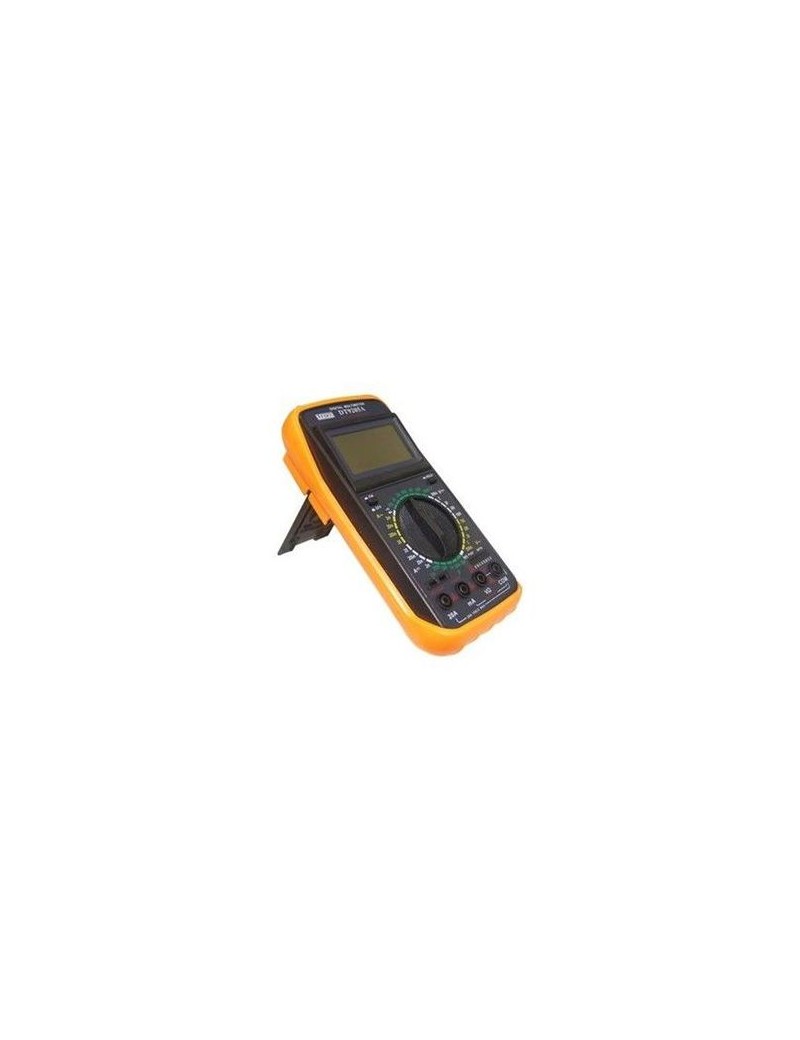 Multimètre Digital Velamp DMT600 6 En 1 - Mesure Tension AC/DC, Intensité, Résistance, Diode, Continuité - Sondes Incluses
